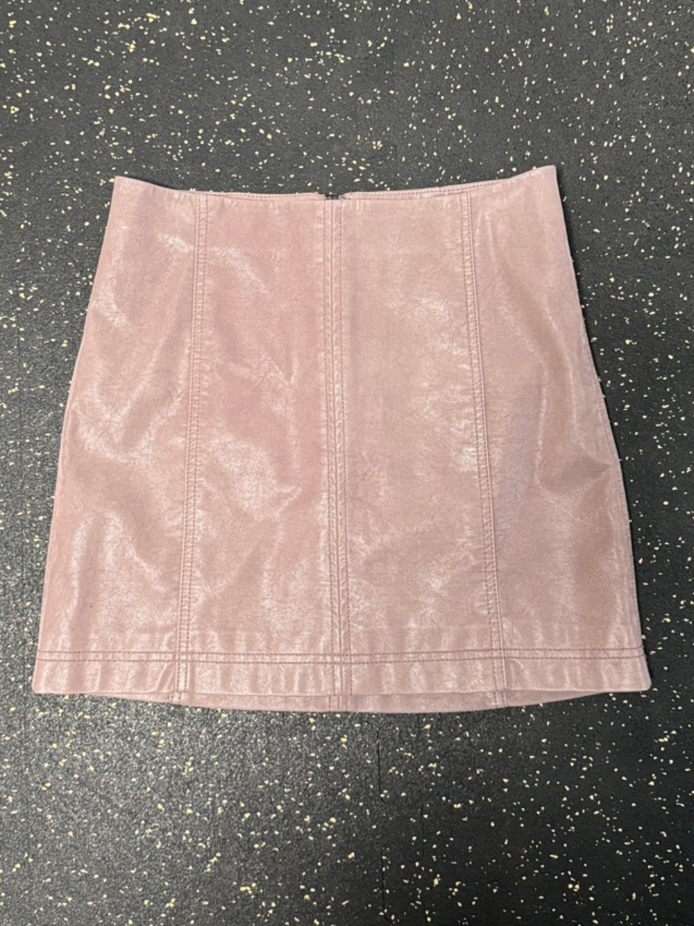 Free People Women's Faux-Leather Skirt